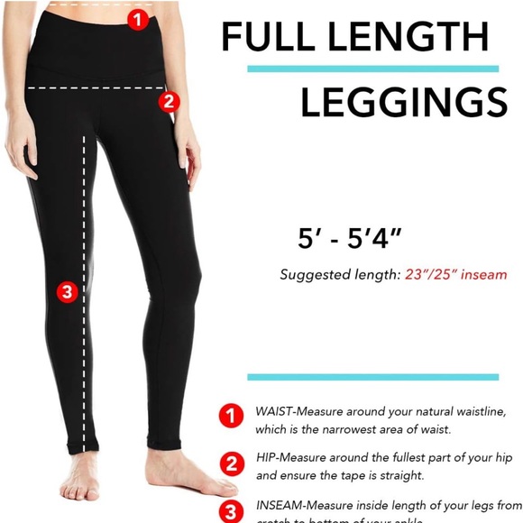 NWT Yogipace Petite 25" High Waisted Yoga Leggings - Picture 3 of 5